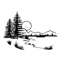 Coloring page: Lake (Nature) #166133 - Printable coloring pages