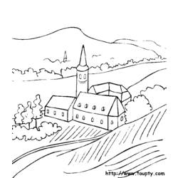 Coloring page: Landscape (Nature) #165782 - Free Printable Coloring Pages