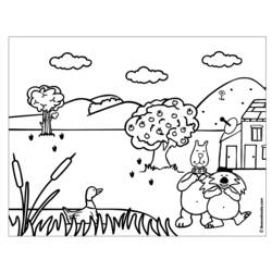 Coloring page: Landscape (Nature) #165791 - Printable coloring pages