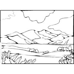 Coloring page: Landscape (Nature) #165858 - Printable coloring pages