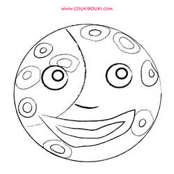 Coloring page: Moon (Nature) #155584 - Free Printable Coloring Pages