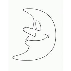 Coloring page: Moon (Nature) #155594 - Free Printable Coloring Pages