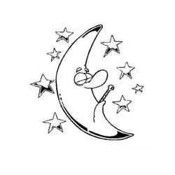 Coloring page: Moon (Nature) #155615 - Free Printable Coloring Pages