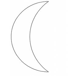 Coloring page: Moon (Nature) #155685 - Printable coloring pages