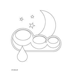 Coloring page: Moon (Nature) #155703 - Free Printable Coloring Pages