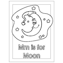 Coloring page: Moon (Nature) #155774 - Free Printable Coloring Pages