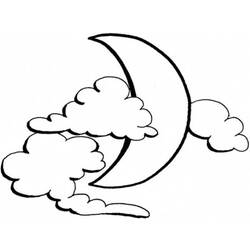 Coloring page: Moon (Nature) #155801 - Free Printable Coloring Pages