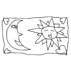 Coloring page: Moon (Nature) #155818 - Free Printable Coloring Pages