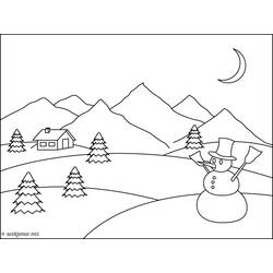 Coloring page: Mountain (Nature) #156474 - Printable coloring pages