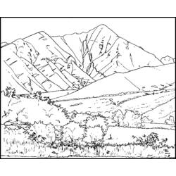 Coloring page: Mountain (Nature) #156475 - Printable coloring pages