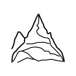 Coloring page: Mountain (Nature) #156481 - Printable coloring pages