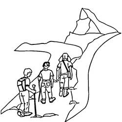 Coloring page: Mountain (Nature) #156531 - Printable coloring pages