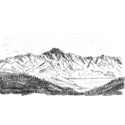 Coloring page: Mountain (Nature) #156548 - Printable coloring pages