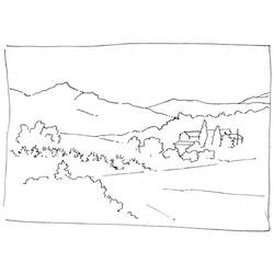 Coloring page: Mountain (Nature) #156672 - Printable coloring pages