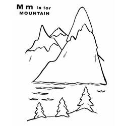 Coloring page: Mountain (Nature) #156733 - Printable coloring pages