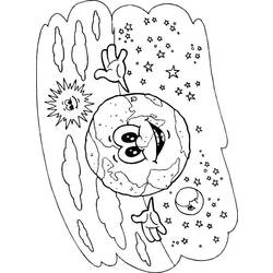 Coloring page: Planet (Nature) #157747 - Free Printable Coloring Pages