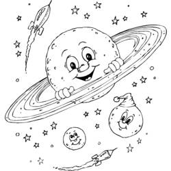 Coloring page: Planet (Nature) #157807 - Printable coloring pages