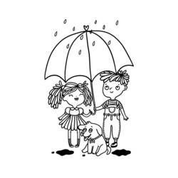 Coloring page: Rain (Nature) #158222 - Free Printable Coloring Pages