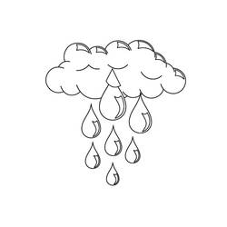 Coloring page: Rain (Nature) #158269 - Printable coloring pages