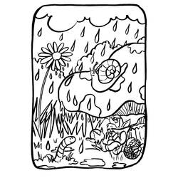 Coloring page: Rain (Nature) #158287 - Printable coloring pages
