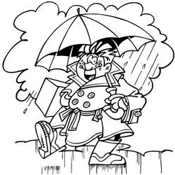 Coloring page: Rain (Nature) #158306 - Free Printable Coloring Pages