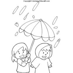 Coloring page: Rain (Nature) #158328 - Printable coloring pages