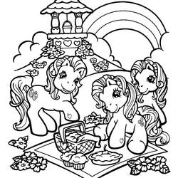 Coloring page: Rainbow (Nature) #155293 - Printable coloring pages