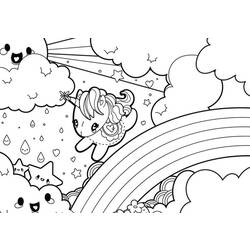 Coloring page: Rainbow (Nature) #155313 - Printable coloring pages