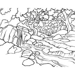 Coloring page: River (Nature) #159273 - Printable coloring pages