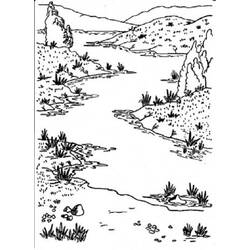 Coloring page: River (Nature) #159302 - Printable coloring pages