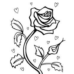 Coloring page: Roses (Nature) #161875 - Free Printable Coloring Pages