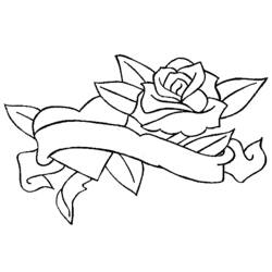 Coloring page: Roses (Nature) #161880 - Printable coloring pages