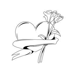 Coloring page: Roses (Nature) #161902 - Free Printable Coloring Pages