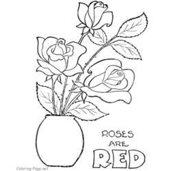 Coloring page: Roses (Nature) #161924 - Free Printable Coloring Pages