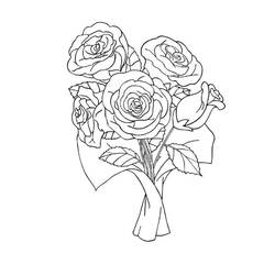 Coloring page: Roses (Nature) #161929 - Free Printable Coloring Pages