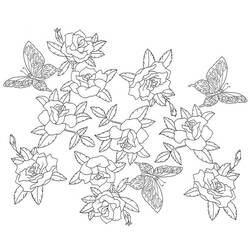 Coloring page: Roses (Nature) #161934 - Free Printable Coloring Pages