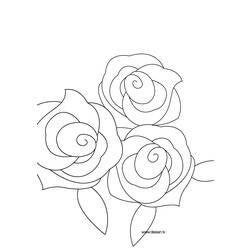 Coloring page: Roses (Nature) #161958 - Free Printable Coloring Pages