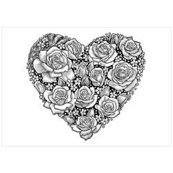 Coloring page: Roses (Nature) #161978 - Printable coloring pages