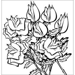 Coloring page: Roses (Nature) #162031 - Free Printable Coloring Pages