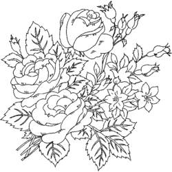 Coloring page: Roses (Nature) #162035 - Free Printable Coloring Pages