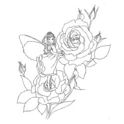 Coloring page: Roses (Nature) #162064 - Free Printable Coloring Pages