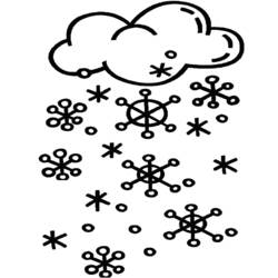 Coloring page: Snow (Nature) #158501 - Printable coloring pages
