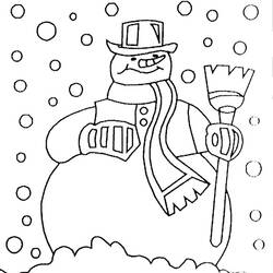 Coloring page: Snow (Nature) #158502 - Printable coloring pages