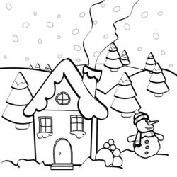 Coloring page: Snow (Nature) #158505 - Printable coloring pages