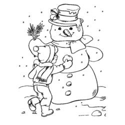 Coloring page: Snow (Nature) #158523 - Printable coloring pages