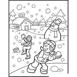 Coloring page: Snow (Nature) #158544 - Printable coloring pages