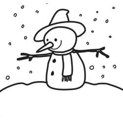 Coloring page: Snow (Nature) #158548 - Printable coloring pages