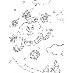 Coloring page: Snow (Nature) #158578 - Printable coloring pages