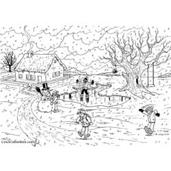 Coloring page: Snow (Nature) #158586 - Printable coloring pages