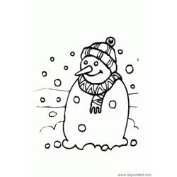 Coloring page: Snow (Nature) #158755 - Printable coloring pages